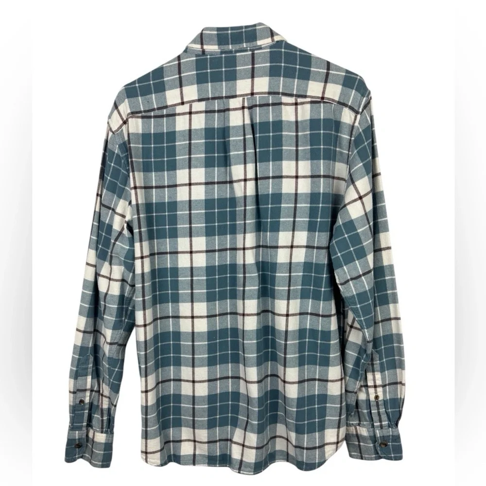 J Crew Mercantile Slim Fit Men’s Flannel Shirt Casual Fall Size Large Plaid